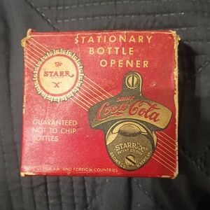 Coca-Cola Stationary Bottle Opener in Red Box